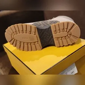 Fendi | Shoes | Fendi Leather Monogram Hiking Boots | Poshmark display picture 1